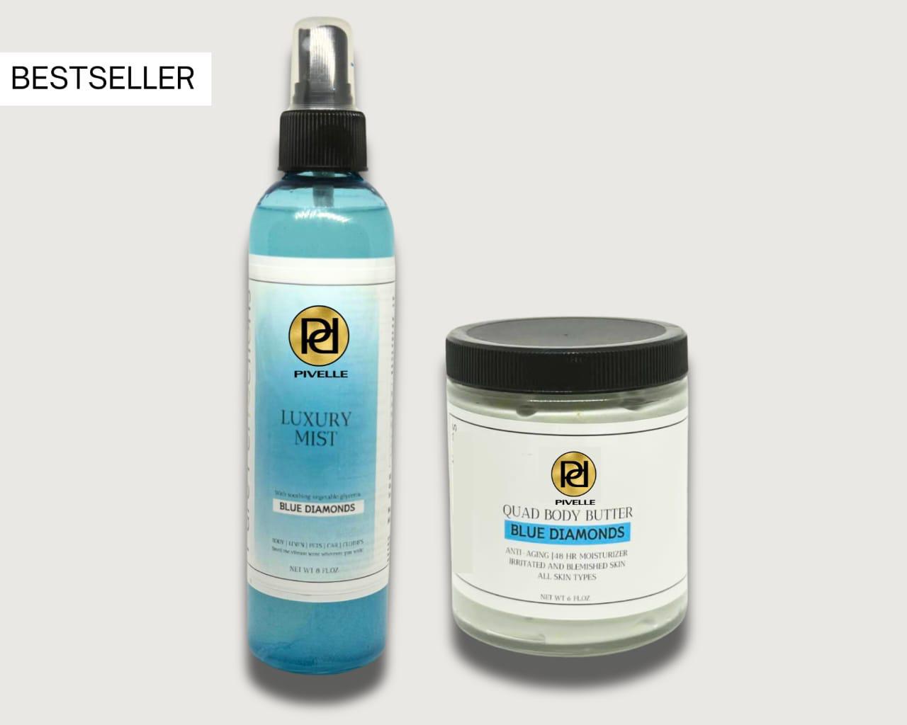 Blue diamonds quad body butter